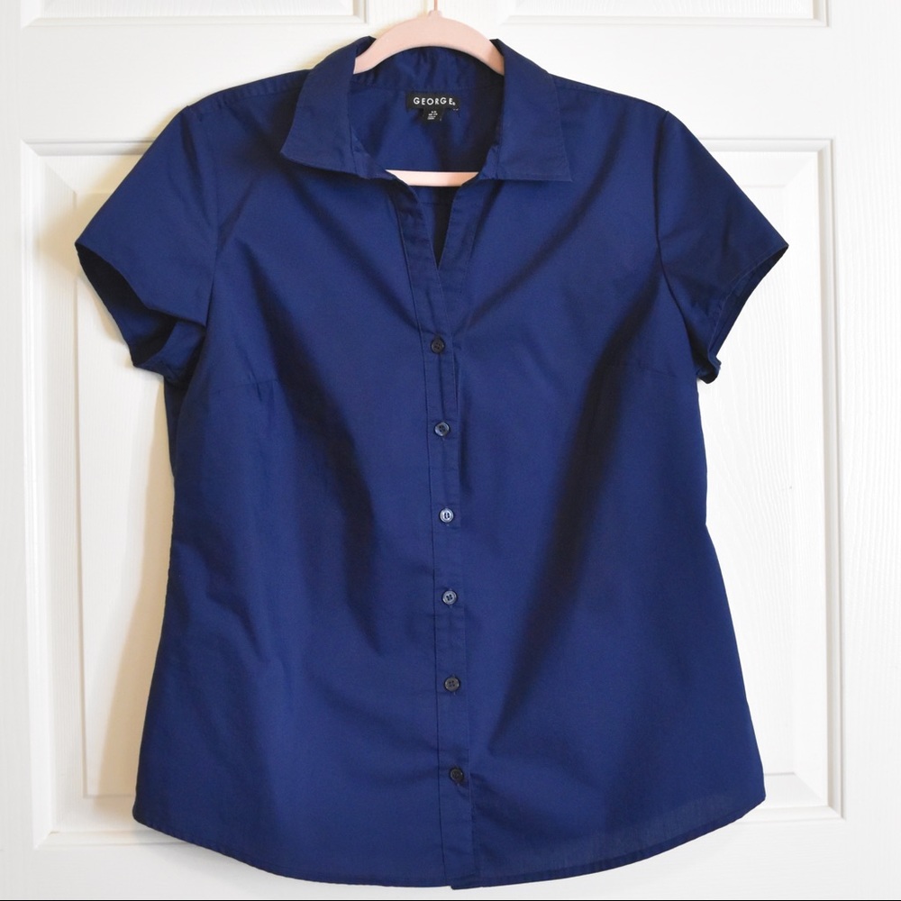 GEORGE Button Down Top
